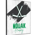 University of North Dakota (Hockey) 15x20 Logo Canvas Wall Art (Portrait)