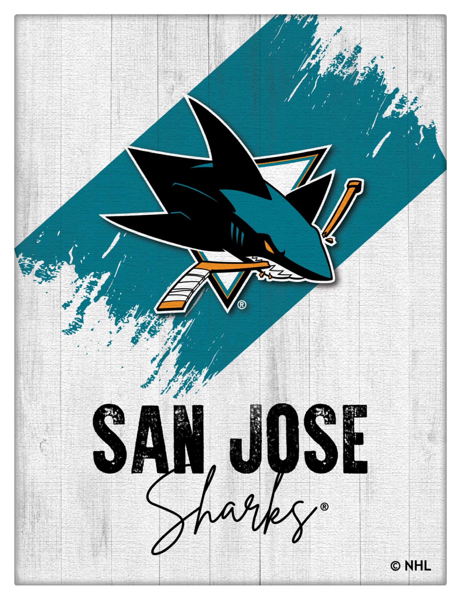 San Jose Sharks 24x32 Logo Canvas Wall Art (Portrait) 1 San Jose Sharks 24x32 Logo Canvas Wall Art (Portrait)