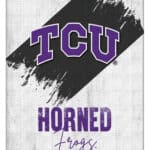 Texas Christian University 15x20 Logo Canvas Wall Art (Portrait)