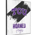 Texas Christian University 15x20 Logo Canvas Wall Art (Portrait)