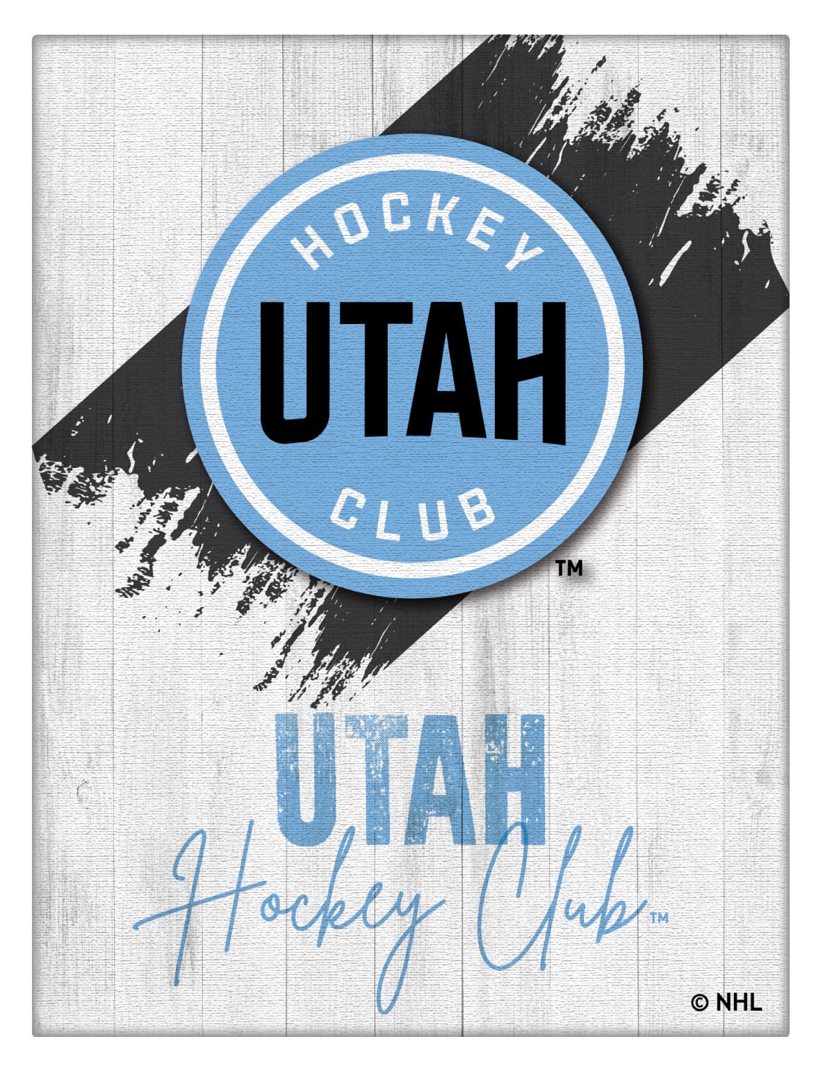 Utah Hockey Club 15x20 Logo Canvas Wall Art (Portrait) 1 Utah Hockey Club 15x20 Logo Canvas Wall Art (Portrait)