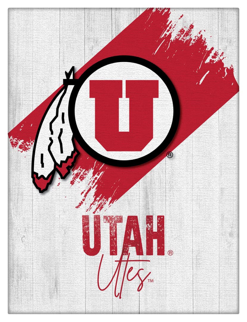 University of Utah 15x20 Logo Canvas Wall Art (Portrait) 1 University of Utah 15x20 Logo Canvas Wall Art (Portrait)