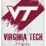 Virginia Tech University 15x20 Logo Canvas Wall Art (Portrait)