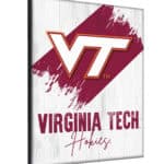 Virginia Tech University 15x20 Logo Canvas Wall Art (Portrait)