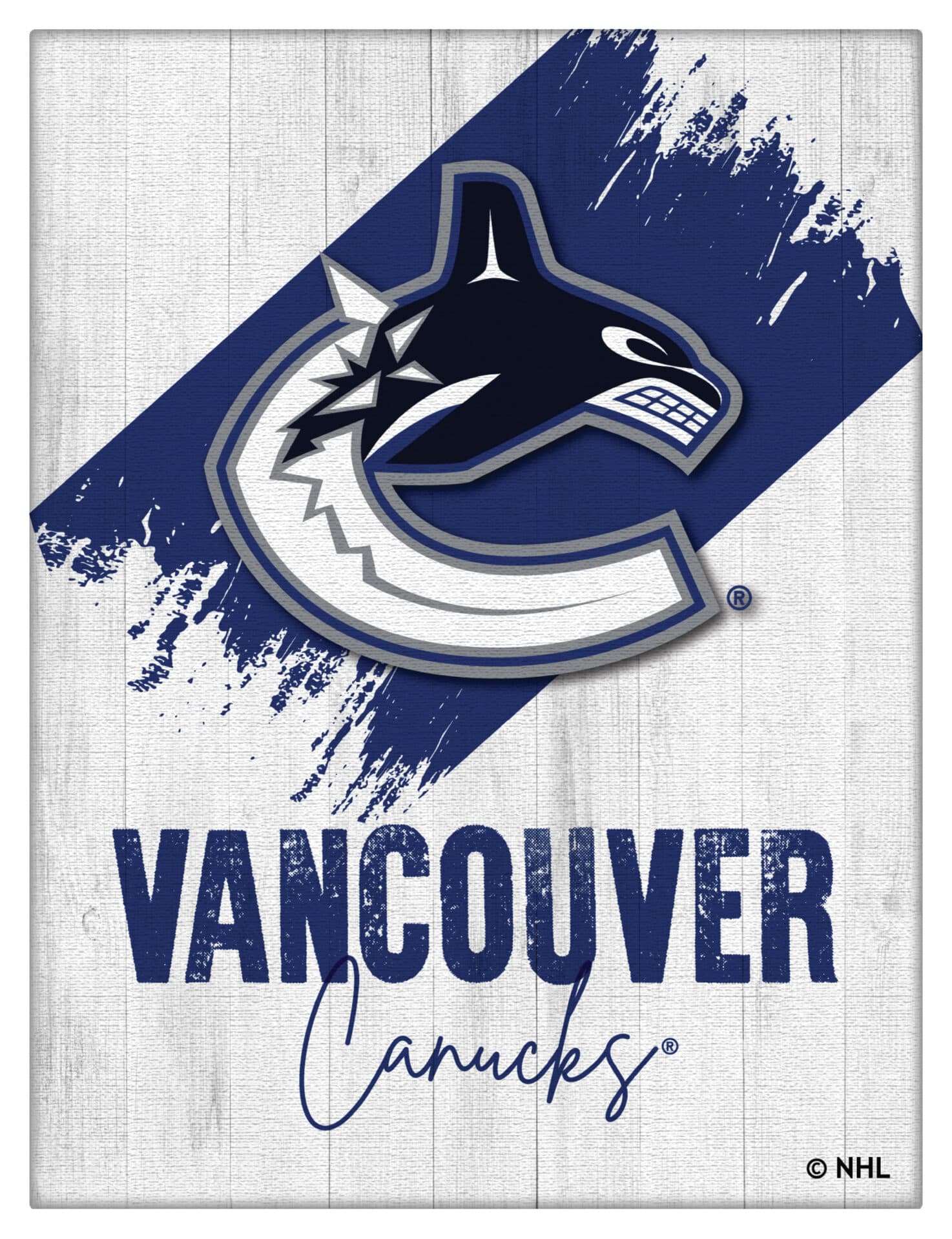 Vancouver Canucks 15x20 Logo Canvas Wall Art (Portrait) 1 Vancouver Canucks 15x20 Logo Canvas Wall Art (Portrait)