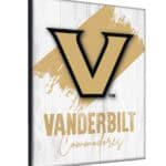 Vanderbilt University 15x20 Logo Canvas Wall Art (Portrait)