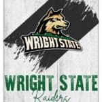 Wright State University 15x20 Logo Canvas Wall Art (Portrait)