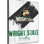 Wright State University 15x20 Logo Canvas Wall Art (Portrait)