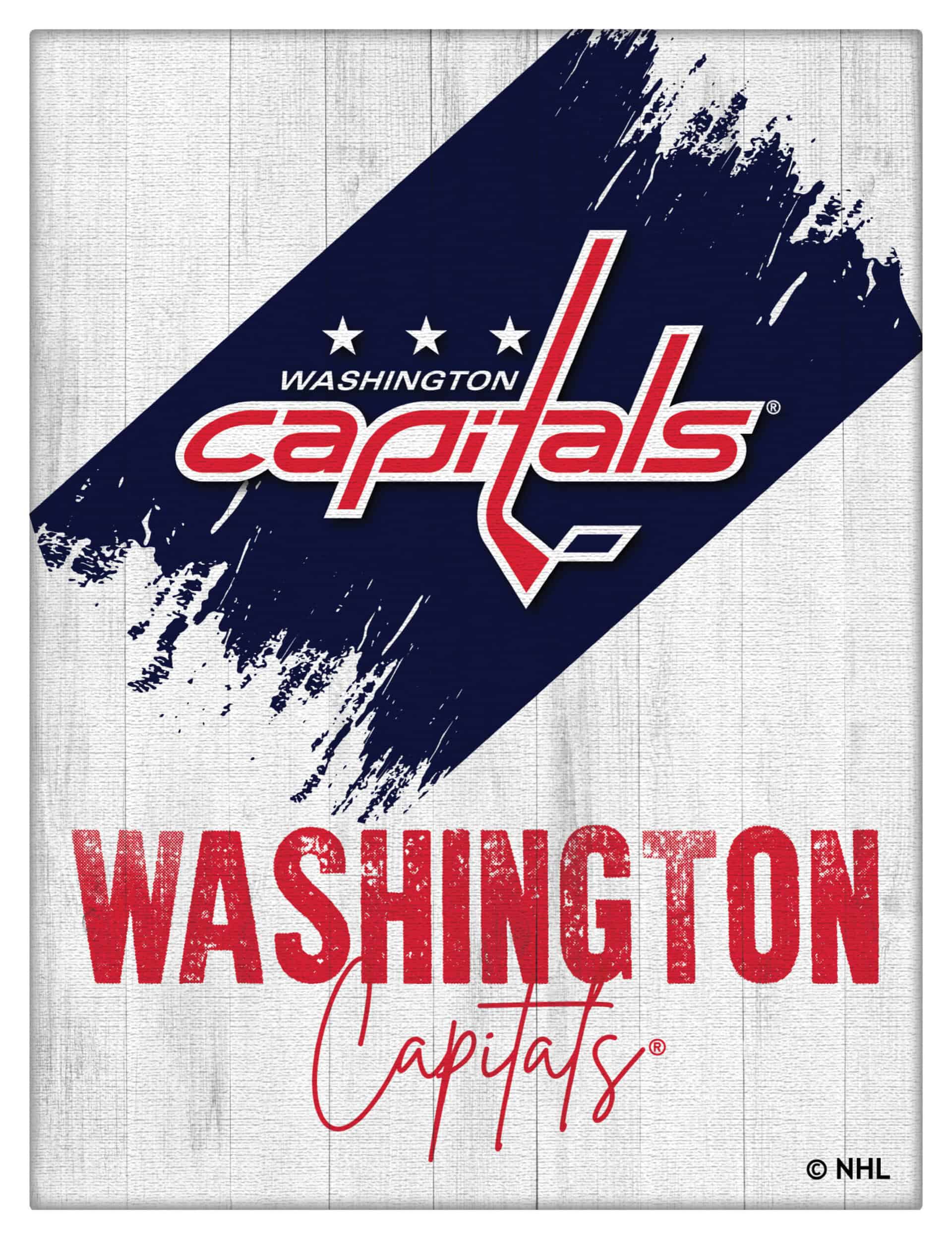 Washington Capitals 24x32 Logo Canvas Wall Art (Portrait)