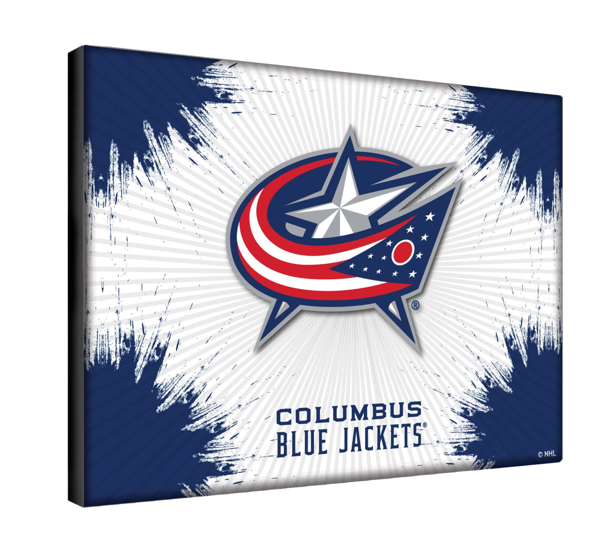 Columbus Blue Jackets 24x32 Logo Canvas Wall Art 2 Columbus Blue Jackets 24x32 Logo Canvas Wall Art - Image 2