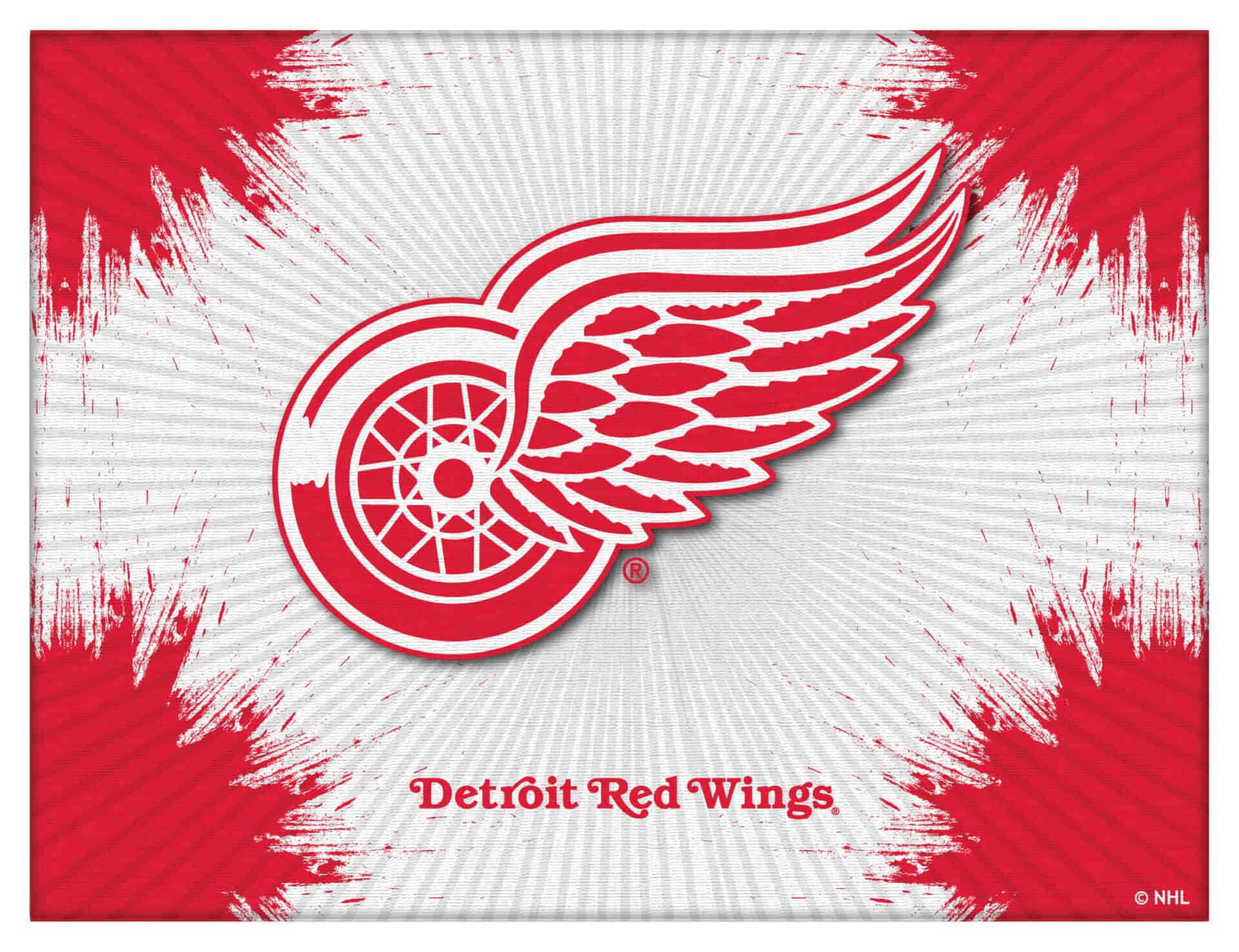 Detroit Red Wings 15x20 Logo Canvas Wall Art 3 Detroit Red Wings 15x20 Logo Canvas Wall Art