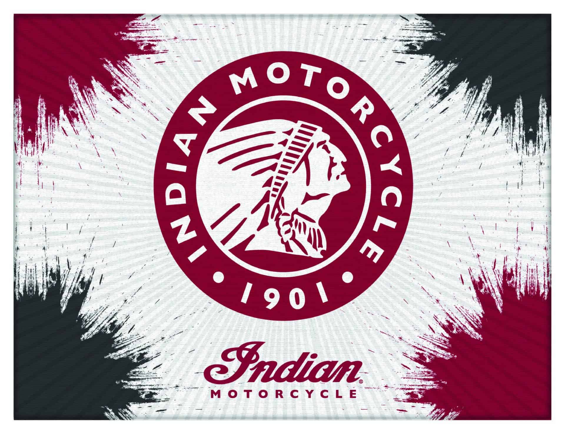 Indian Motorcycle (Head) 24x32 Logo Canvas Wall Art 1 Indian Motorcycle (Head) 24x32 Logo Canvas Wall Art