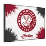 Indian Motorcycle (Head) 15x20 Logo Canvas Wall Art (Portrait) 4 Indian Motorcycle (Head) 15x20 Logo Canvas Wall Art (Portrait)