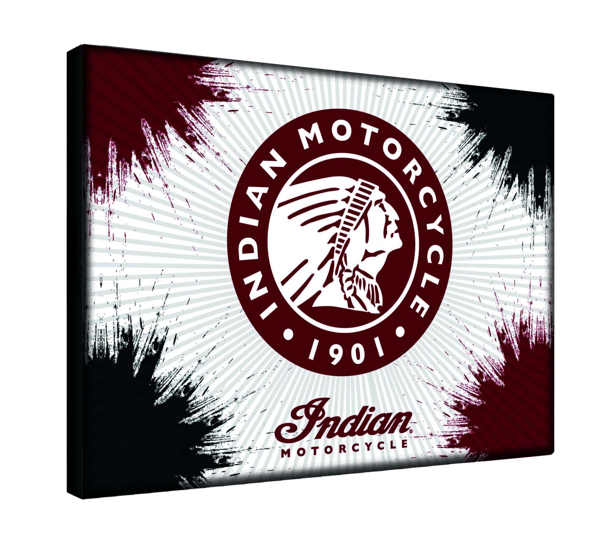 Indian Motorcycle (Head) 24x32 Logo Canvas Wall Art 4 Indian Motorcycle (Head) 24x32 Logo Canvas Wall Art