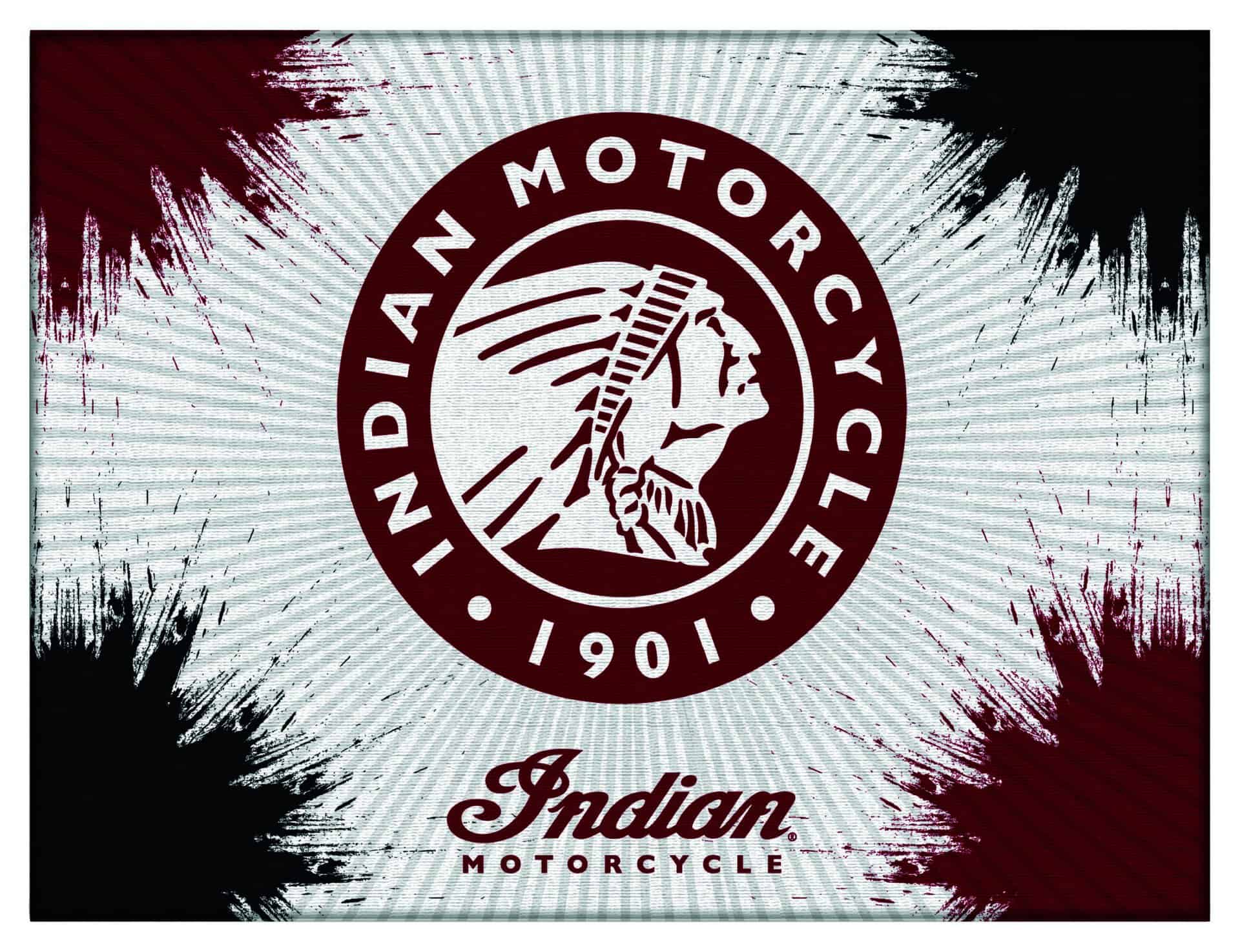 Indian Motorcycle (Head) 24x32 Logo Canvas Wall Art 3 Indian Motorcycle (Head) 24x32 Logo Canvas Wall Art