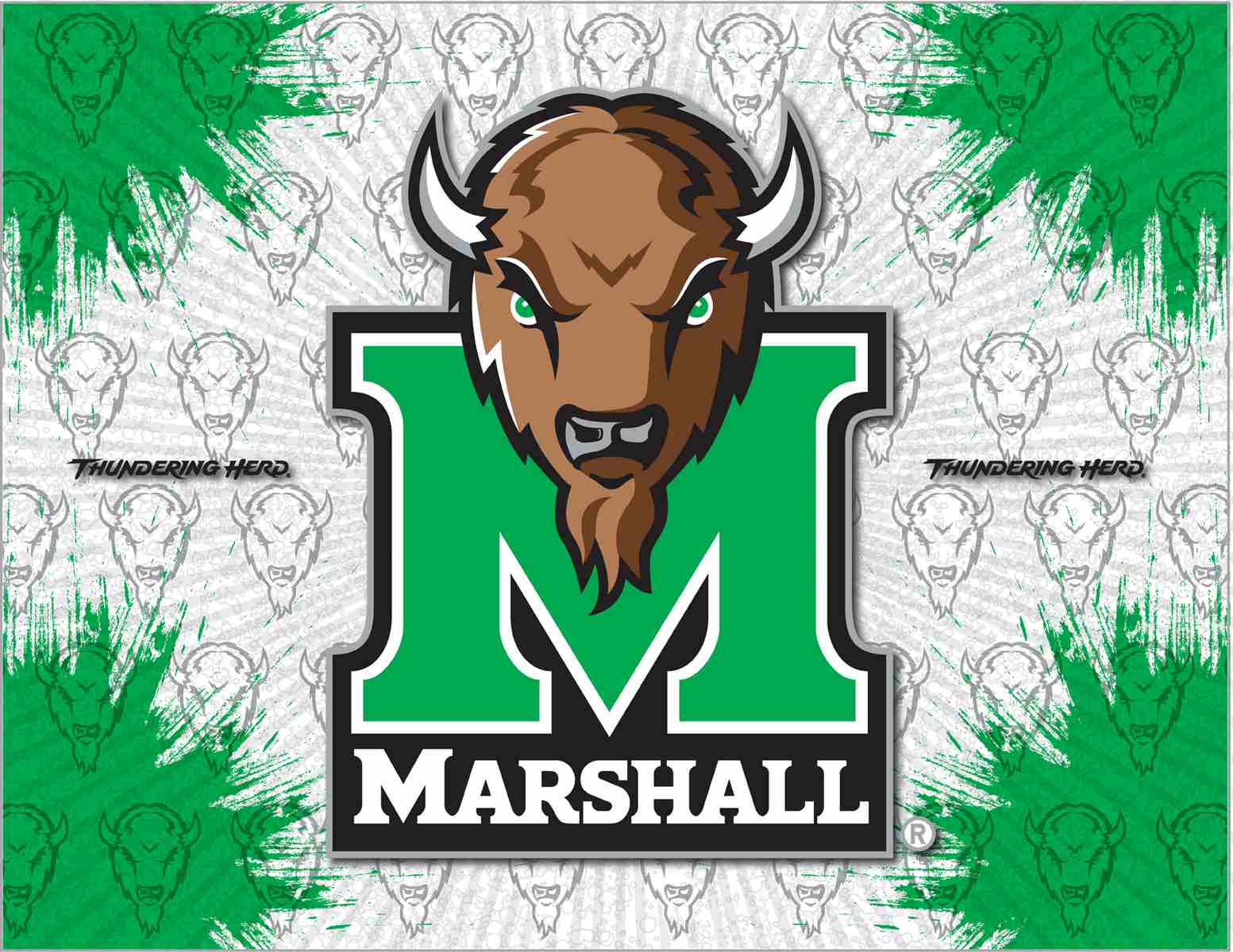 Marshall University 15x20 Logo Canvas Wall Art 1 Marshall University 15x20 Logo Canvas Wall Art