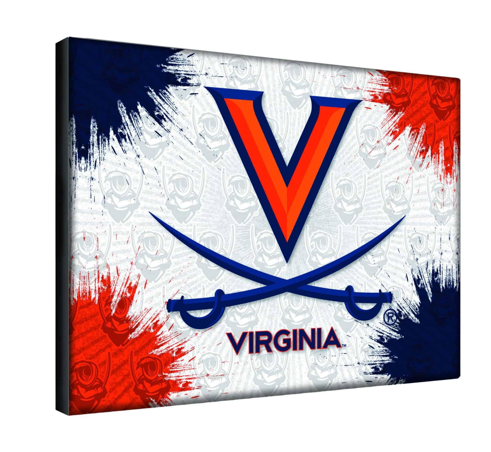 University of Virginia 15x20 Logo Canvas Wall Art 2 University of Virginia 15x20 Logo Canvas Wall Art - Image 2