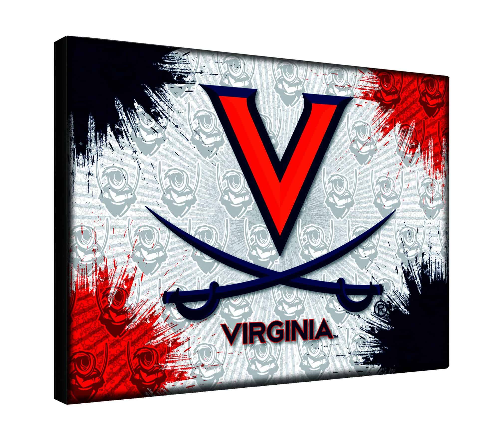 University of Virginia 15x20 Logo Canvas Wall Art 4 University of Virginia 15x20 Logo Canvas Wall Art