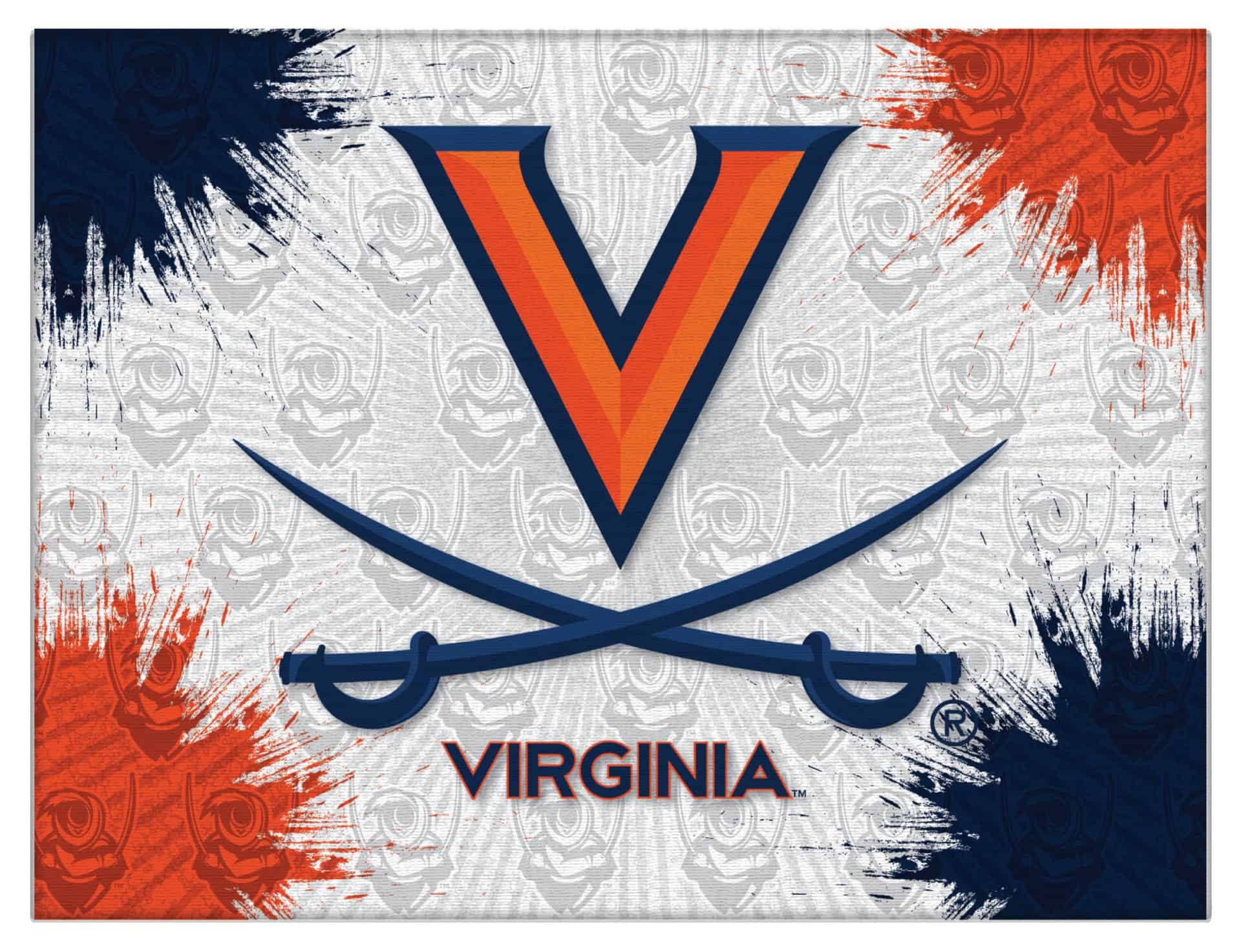 University of Virginia 15x20 Logo Canvas Wall Art 3 University of Virginia 15x20 Logo Canvas Wall Art