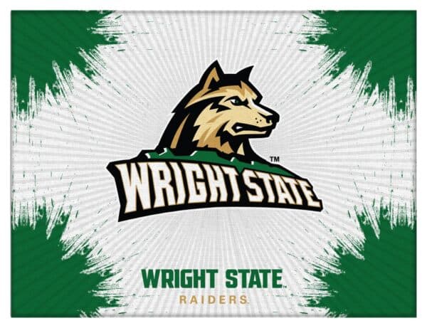 Wright State University 15x20 Logo Canvas Wall Art
