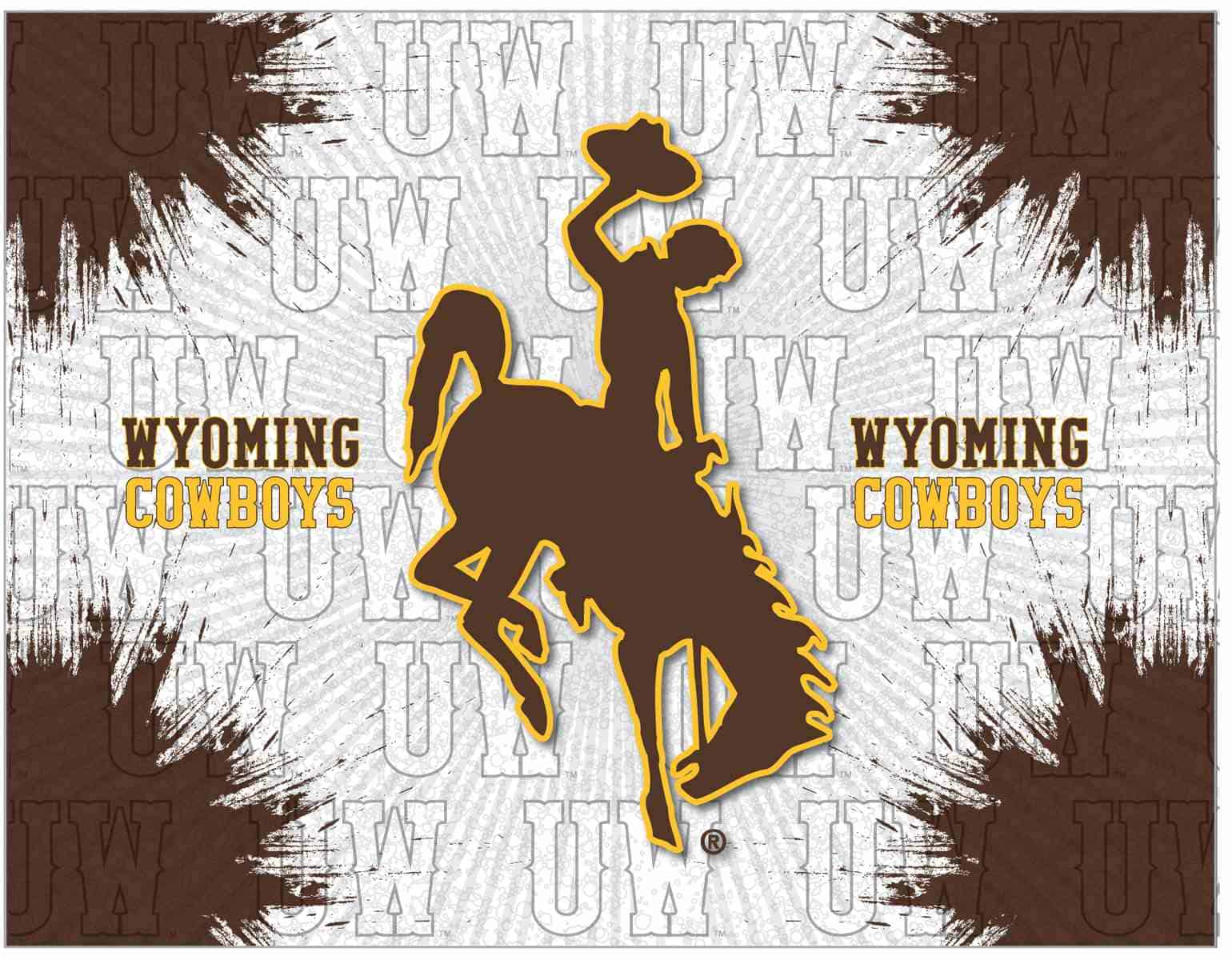 University of Wyoming 24x32 Logo Canvas Wall Art 1 University of Wyoming 24x32 Logo Canvas Wall Art