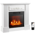 LED Electric Fireplace TV Stand with Adjustable Flames and Heat