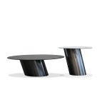 LEEN White Ceramic Top Black Steel End Table 5 LEEN White Ceramic Top Black Steel End Table