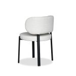 LILY Alabaster Dining Chair Black Steel Base 10 LILY Alabaster Dining Chair Black Steel Base