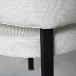 LILY Alabaster Dining Chair Black Steel Base 12 LILY Alabaster Dining Chair Black Steel Base