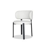 LILY Alabaster Dining Chair Black Steel Base 7 LILY Alabaster Dining Chair Black Steel Base