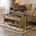Rustic Oak Lift Top Coffee Table with Storage and Shelves 5 Rustic Oak Lift Top Coffee Table with Storage and Shelves