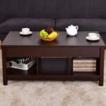 Lift Top Coffee Table with Hidden Storage and Adjustable Height 9 Lift Top Coffee Table with Hidden Storage and Adjustable Height
