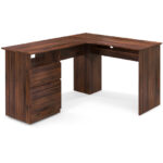Corner-Fit L-Shaped Desk with Drawers and Cable Management 17 Corner-Fit L-Shaped Desk with Drawers and Cable Management