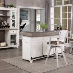 La Sierra 30-Inch Double Panel Back Spectator Bar Stool with Brown Vinyl Seat