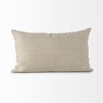 Lacey 13 x 21 Beige/White Decorative Pillow Cover