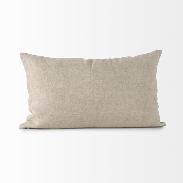 Lacey 13 x 21 BeigeWhite Decorative Pillow Cover 6