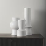 Laforge 10.8H Medium White Ceramic Vase