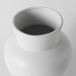 Laforge 10.8H Medium White Ceramic Vase