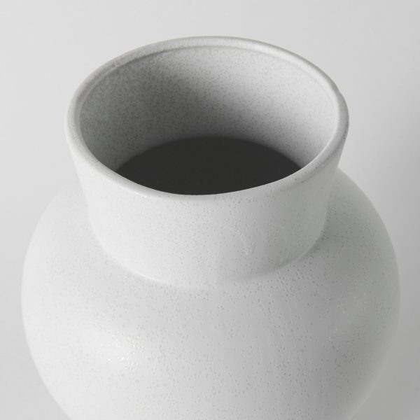 Laforge 10.8H Medium White Ceramic Vase 4