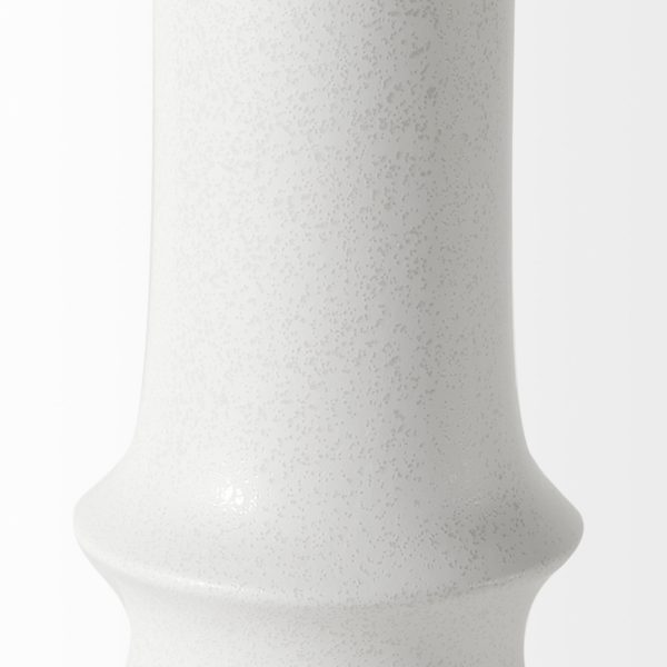 Laforge 17.3H White Ceramic Vase 6