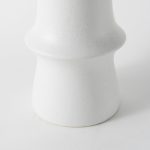 Laforge 17.3H White Ceramic Vase 16 Laforge 17.3H White Ceramic Vase