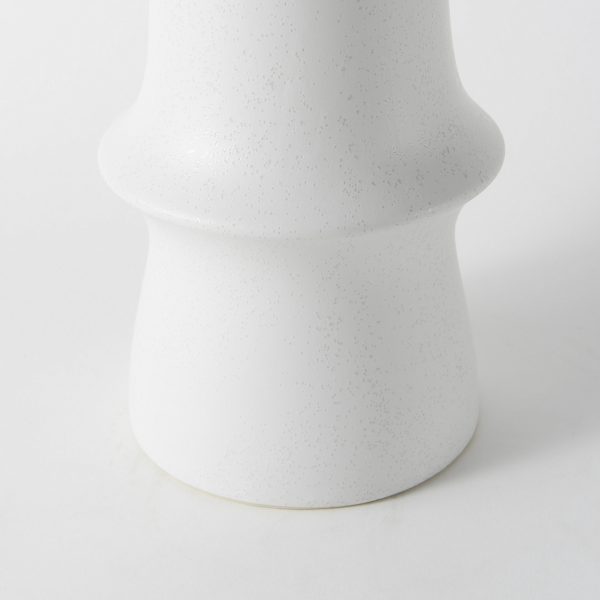 Laforge 17.3H White Ceramic Vase 7