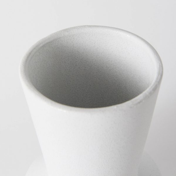 Laforge 9.4H Small White Ceramic Vase 5