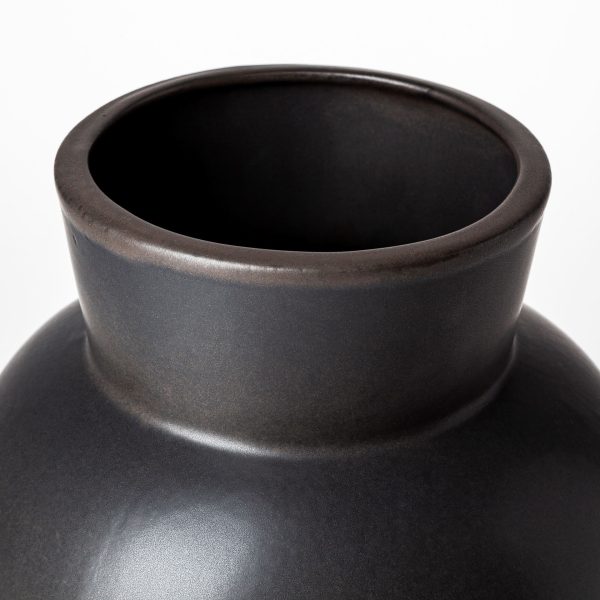 Laforge II Black Ceramic Vase 6