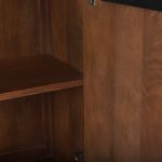 Lance 70.0L x 15.0W x 32.0H Medium Brown Solid Wood Sideboard
