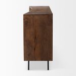 Lance 70.0L x 15.0W x 32.0H Medium Brown Solid Wood Sideboard