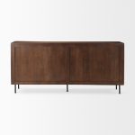 Lance 70.0L x 15.0W x 32.0H Medium Brown Solid Wood Sideboard