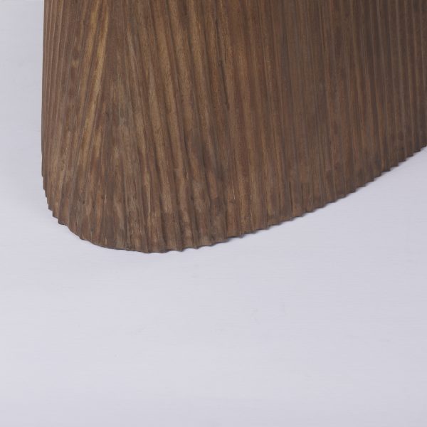 Lance 94L x 50W x30H Medium Brown Solid Wood Oval Dining Table 8