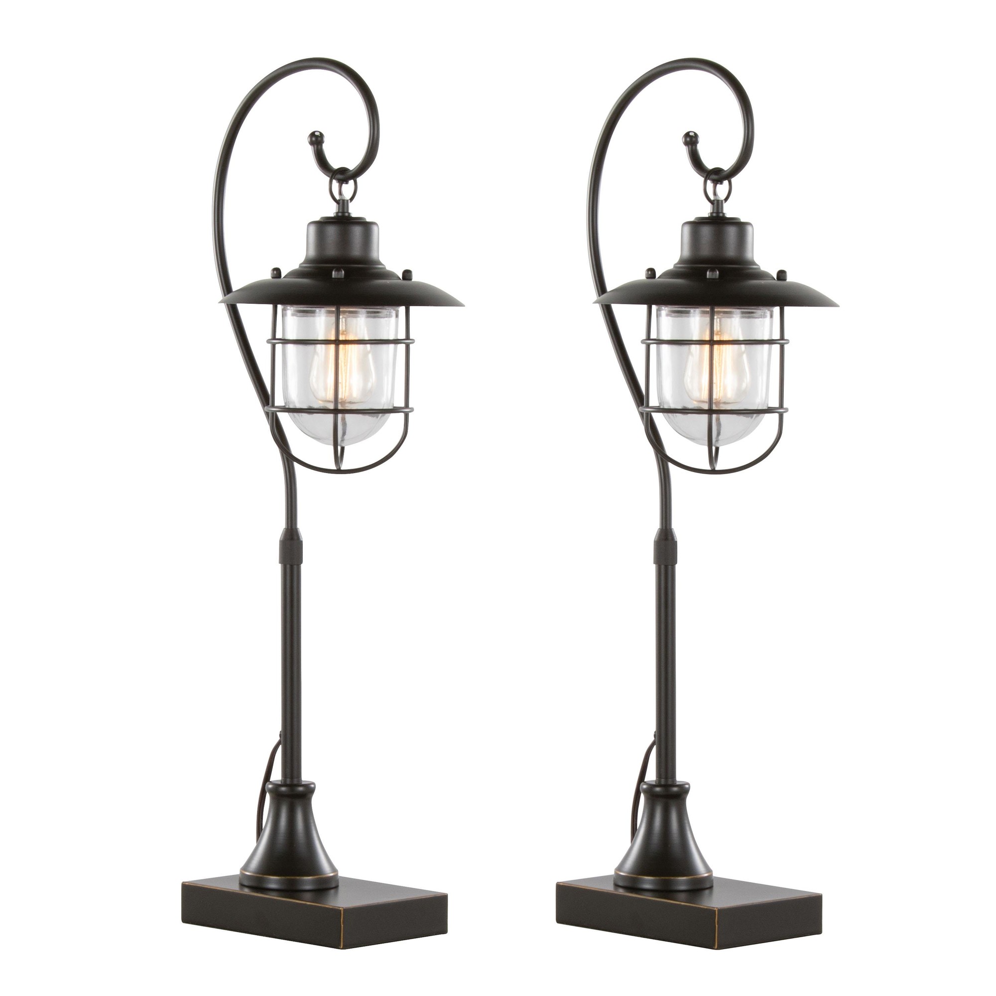 Landen Bronze Adjustable Contemporary Task Lamps (Set of 2) 3 Landen Bronze Adjustable Contemporary Task Lamps (Set of 2) - Image 3