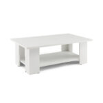 Modern 36 Inch 2-Tier Coffee Table with Storage Shelf 24 Modern 36 Inch 2-Tier Coffee Table with Storage Shelf